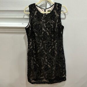 Taylor- Women- Black Sleeveless Evening cocktail dress-